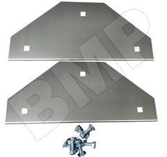 Stainless Steel Mud Flap Plates/Weights Rear Bottom 12" X 5.31" 0600304